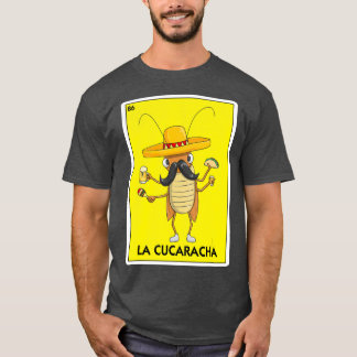 T-shirt La Cucaracha Cockroach Avec Bière Taco Mexicaine