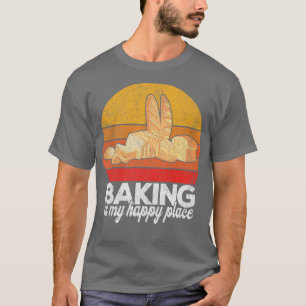 T-shirt La Cuisine Est Mon Heureux Endroit Funny Pain Boul
