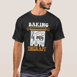 T-shirt La Cuisine Est Mon Thérapie Boulangerie Pâtisserie