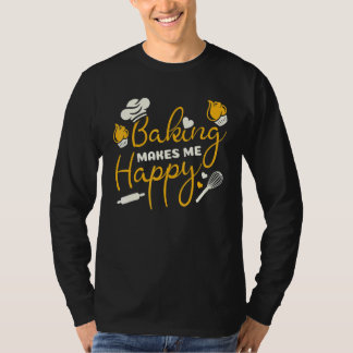 T-shirt La Cuisine Me Rend Heureux Chef Casquette Flour Ro