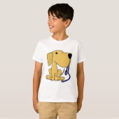 T-shirt La CX chien mignon avec la laisse (Devant entier)