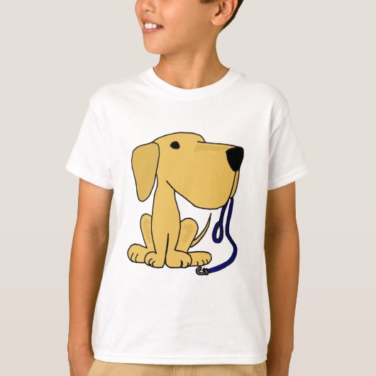 T-shirt La CX chien mignon avec la laisse (Devant)