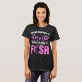 T-shirt La dame avec des bottes 2 (Devant entier)
