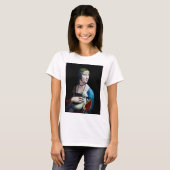 T-shirt La Dame avec une mine, Léonard de Vinci (Devant entier)