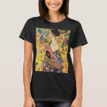 T-shirt La Dame de Gustav Klimt avec un fan<br><div class="desc">La Dame de Gustav Klimt avec un fan</div>
