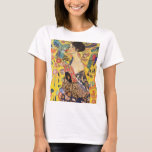 T-shirt La Dame de Gustav Klimt avec un fan<br><div class="desc">La Dame de Gustav Klimt avec un fan</div>