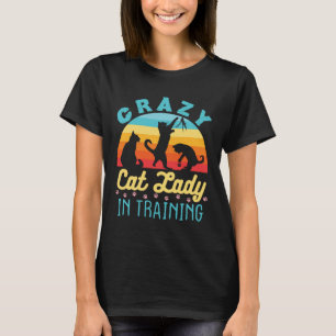 T-shirt La dame du chat fou en formation