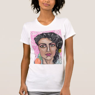 T-shirt la dame du fruit et des fleurs
