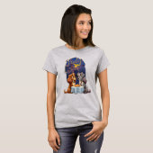 T-shirt La dame et le cambriolage (Devant entier)
