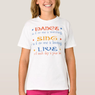 T-shirt La danse chantent vivant