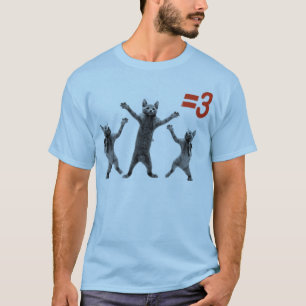 T-shirt la danse des chats égale trois OR