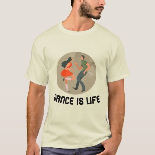T-shirt la danse est la vie (Devant)