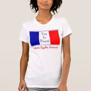 T-shirt La de Vive France - Liberté, Égalité, Fraternité