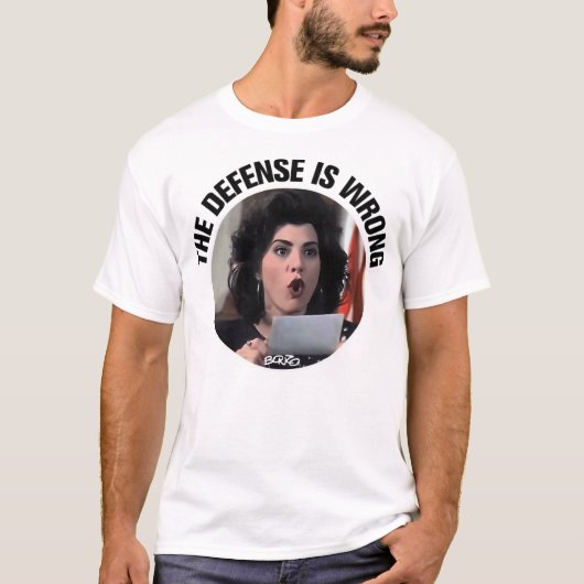 T-shirt La défense a tort...  (Devant)