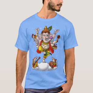 T-shirt La déité hindou des éléphants Ganesha