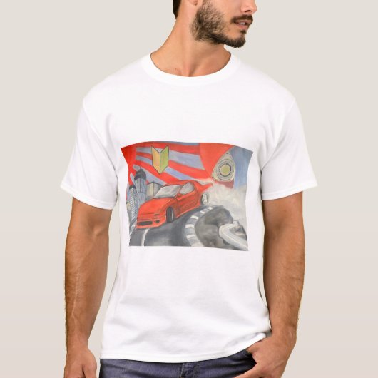 T-shirt La dérive dans le ciel (Devant)