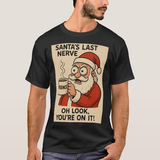 T-shirt La dernière ligne droite du Père Noël (Devant)
