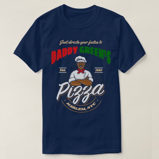 T-shirt La Dernière Pizza Dragon Daddy Greens (Design devant)