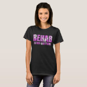 T-shirt La désintox en camouflage rose est pour Quitters (Devant entier)