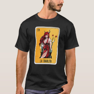 T-shirt La Diablita Mexicaine Lotterie Cartes de Bingo