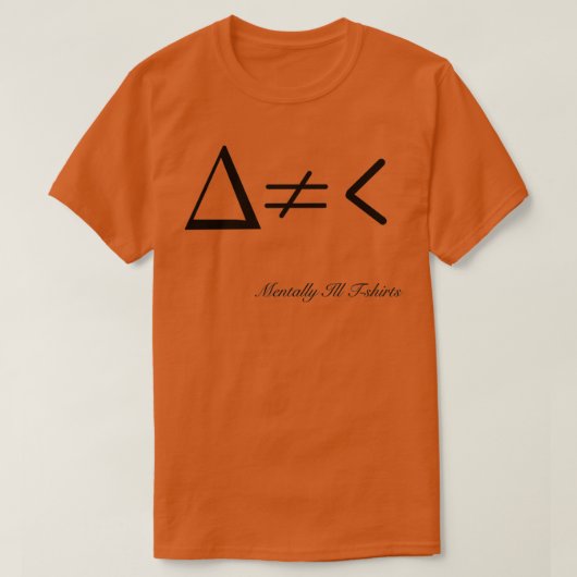 T-shirt La différence n'est pas inférieure à (Design devant)