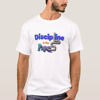 T-shirt La discipline est la typographie motivationnelle P