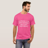 T-shirt La discipline est l'objectif du devis motivationne (Devant entier)