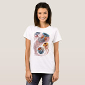 T-shirt La disco Medusae d'Ernst Haeckel (Devant entier)