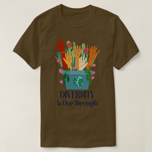T-shirt La diversité est notre force (Design devant)