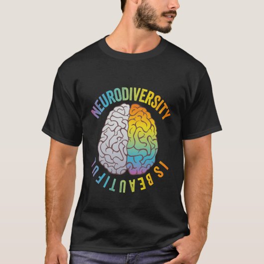 T-shirt La diversité Neuro est belle et la santé mentale a (Devant)