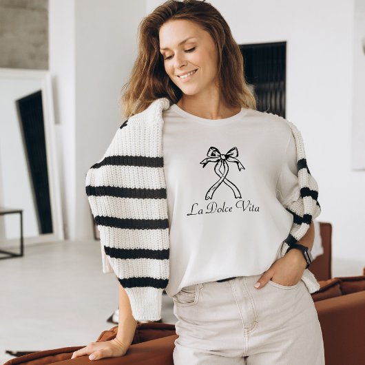 T-shirt La Dolce Vita avec ruban