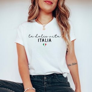 T-shirt La Dolce Vita Italia - Coeur mignon Italien