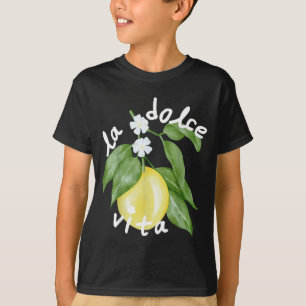 T-shirt La Dolce Vita La Dolce Mariée Italie Citron Concor