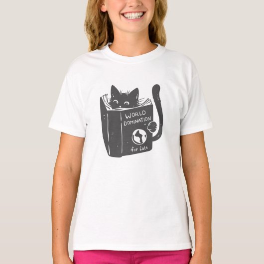 T-shirt La domination mondiale des chats sur les chats - C (Devant)