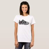 T-shirt La double championne sèche Wicking T des femmes (Devant entier)