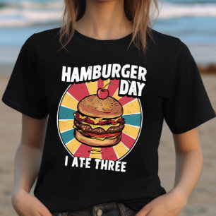 T-shirt La douce surprise : Hamburger avec une cerise sur 