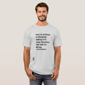 T-shirt La douleur est la sagesse (Devant entier)