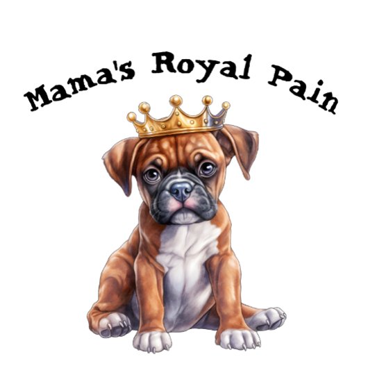 T-shirt La douleur royale de Boxer Mama
