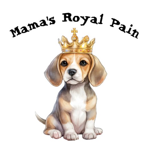 T-shirt La douleur royale du beagle Mama