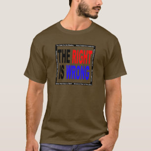 T-shirt La droite est erronée