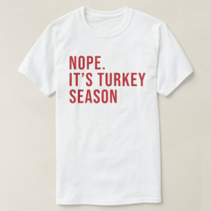 T-shirt La drôle de chemise de chasse de la Turquie mascu