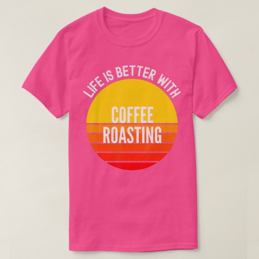 T-shirt La durée de vie du café est meilleure avec le café (Design devant)