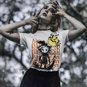T-shirt La Éffrayante amusante rétro Halloween Scarecrow T