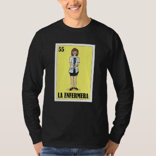 T-shirt La Enfermera Mexicaine Loterie L'Infirmière Carte