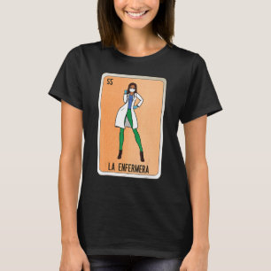 T-shirt La Enfermera Mexicaine Lotterie Cartes de Bingo