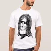 T-shirt La face de maquillage d'Euronymous (Devant)