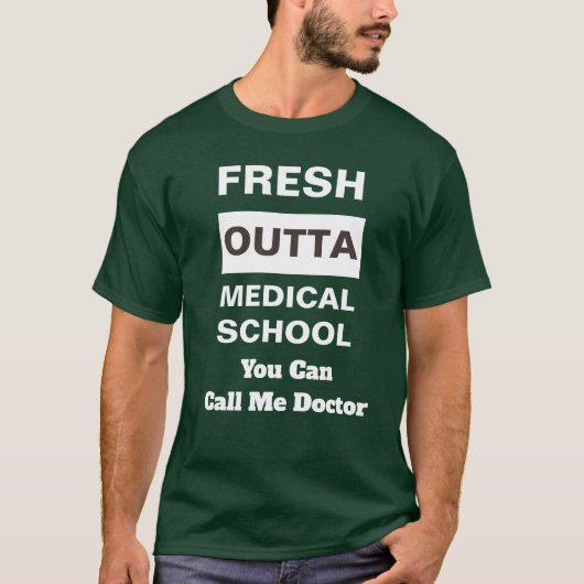 T-shirt La Faculté de Médecine fraîche d'Outta m'appellent (Devant)