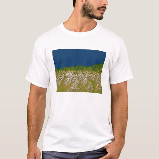 T-shirt La faille alpine le long de la côte ouest (Devant)
