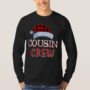 T-shirt La famille Cousin Crew Père Noël fait son jambon d