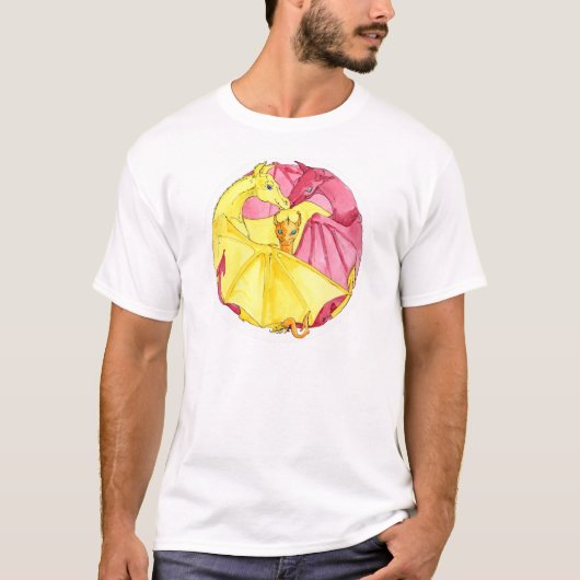 T-shirt La famille de dragon (Devant)